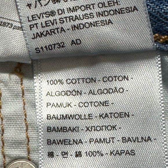 Women’s Levi's 501 Light Blue Wash Distressed Denim Cutoff Jean Shorts size 30 - Picture 5 of 9